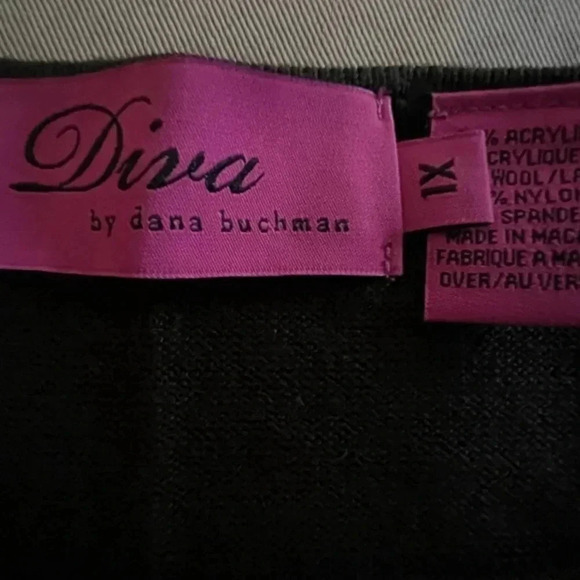 Diva by Dana Buchanan Brown Sweater Tank… Size 1x - Picture 2 of 3